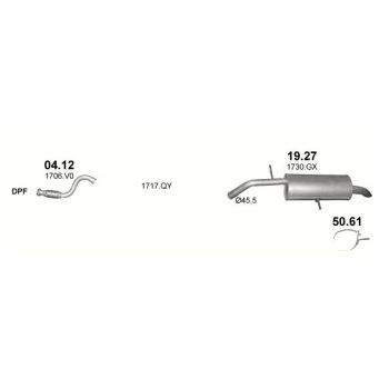 глушитель на CITROEN DS4 (I), 10 - 15