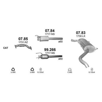 глушитель на CITROEN JUMPER (II), 06 -14