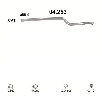 глушитель на Citroen Xantia 1.8-1.8i, 1.8i 8V, 1.8i 16V 95-02