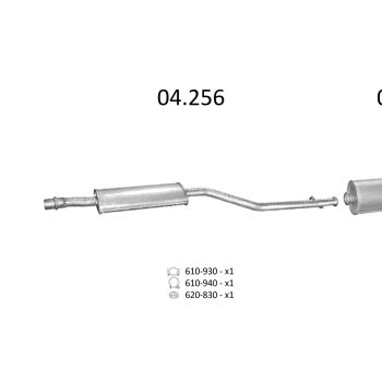 глушитель на CITROEN XSARA PICASSO (I), 00 - 04