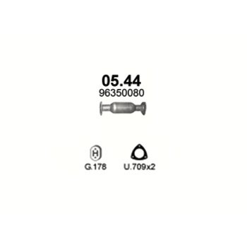 глушитель на Daewoo Lanos 1.3, 1.5, 1.6-1.3i, 1.5i, 1.6i 16V, 97-00