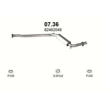 ГЛУШИТЕЛЬ Fiat Croma 2.0-2.0 i.e. 91-96