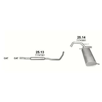 ГЛУШИТЕЛЬ FIAT SEDICI (I), 05 - 09