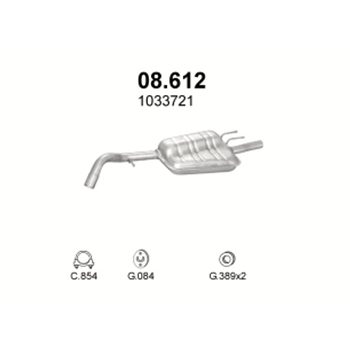 глушитель на Ford Escort 1.8-1.8i 16V 97-01