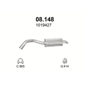 глушитель на Ford Escort 1.8 TD-Intercooler 93-01
