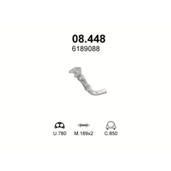 глушитель на Ford Fiesta 1.8 D-1.8 D Classic 89-97