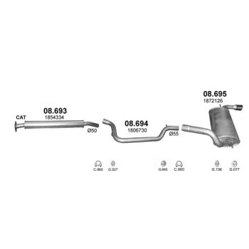 глушитель на FORD FOCUS (III)