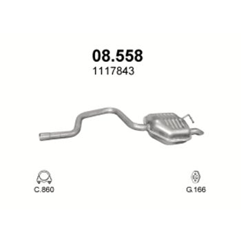 глушитель на Ford Mondeo 2.0 D-2.0 Di Turbo Diesel 00-04