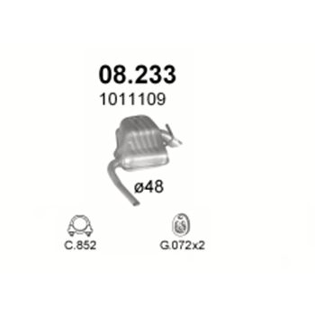 глушитель на Ford Mondeo 2.0-2.0i 16V, 2.0i 4x4 93-97