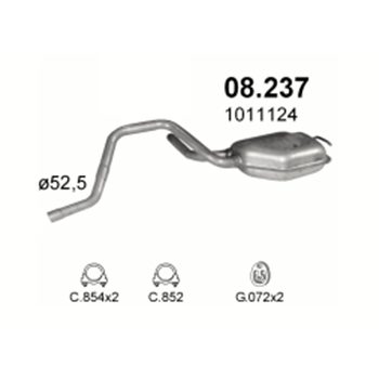 глушитель на  Ford Mondeo 2.0-2.0i 16V 93-97
