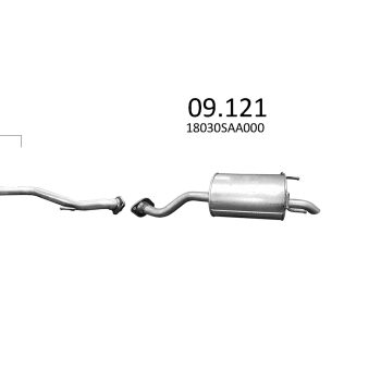 ГЛУШИТЕЛЬ HONDA JAZZ (I), 02 - 08