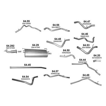 ГЛУШИТЕЛЬ IVECO DAILY (III), 06 - 11