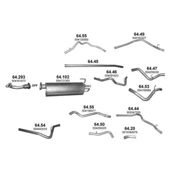 глушитель на IVECO DAILY (III), 06 - 11