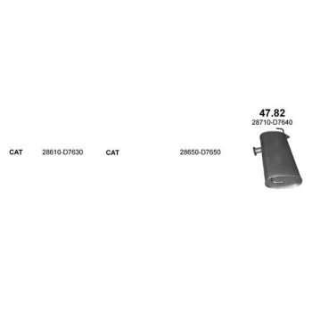 глушитель на KIA CEE'D (I), 06 - 12