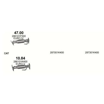 глушитель на KIA VENGA (I), 10 - 18