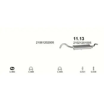 глушитель на LADA 2104, 84-12