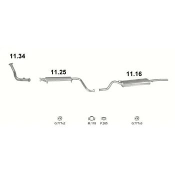 глушитель на LADA 2110, 95-14