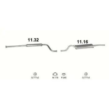 глушитель на LADA 2110, 95-14