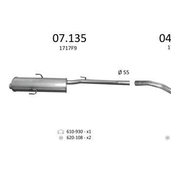 ГЛУШИТЕЛЬ LANCIA ZETA, 95 - 02