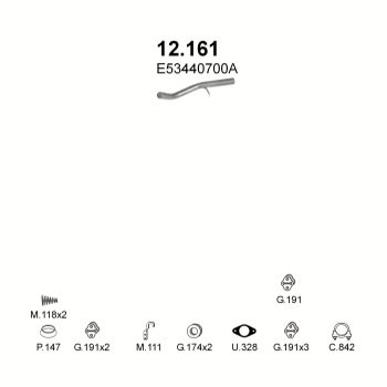 глушитель на Mazda 323 1.1, 1.3, 1.5, 1.6, 1.7 D-1.7 D BF 85-95