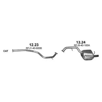 глушитель на MAZDA 5 (CR), 05 - 10