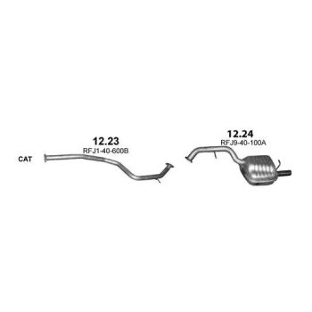 глушитель на MAZDA 5 (CR), 05 - 10