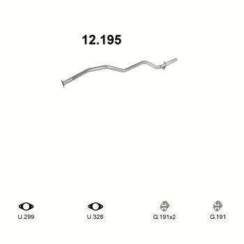 глушитель на Mazda E2200 2.0, 2.2-2.0, 2.2 Diesel 88-97