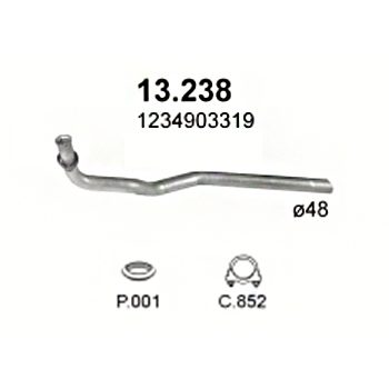 глушитель на Mercedes Benz 300 (W123) 3.0 D-W123 300 76-85