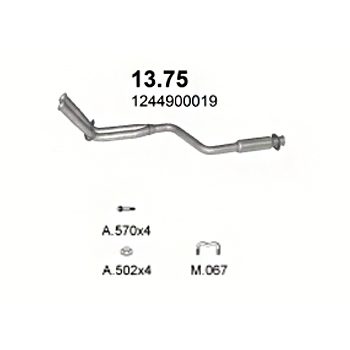 глушитель на Mercedes Benz W124 2.0, 2.3-W124 230, W124 200E 85-92