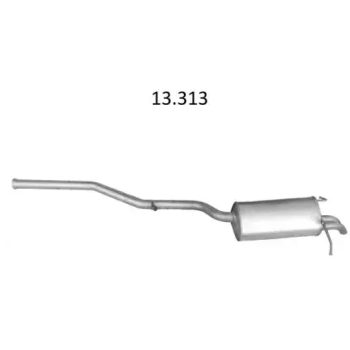 ГЛУШИТЕЛЬ MERCEDES BENZ C-kl (W203), 00 - 06