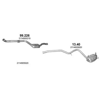 глушитель на MERCEDES BENZ E-kl (W211/S211), 02 - 09