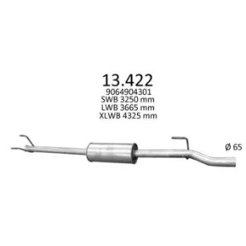 глушитель на MERCEDES BENZ SPRINTER (W906), 06 -13