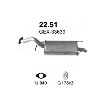 глушитель на Rover MG ZR, 01-05