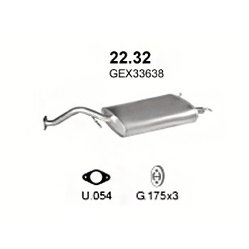 глушитель на Rover MG ZR, 01-05