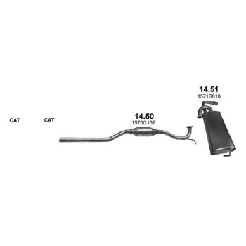 ГЛУШИТЕЛЬ MITSUBISHI ASX (I), 13 -