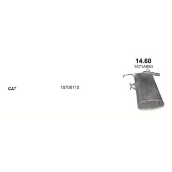 глушитель на MITSUBISHI LANCER 1.5, 1.6
