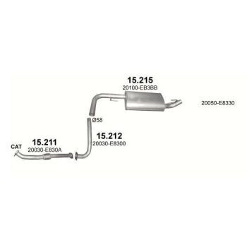 ГЛУШИТЕЛЬ NISSAN PATHFINDER (R51), 05 - 07