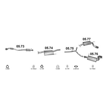 глушитель на OPEL ANTARA (I), 11 - 15