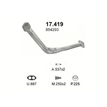 глушитель на Opel Ascona C 1.6 D-Man, 81-88