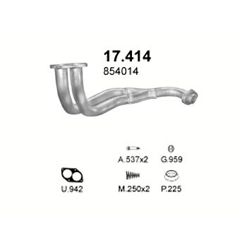 глушитель на Opel Ascona С 1.6, 1.8-Е, Man, 87-89