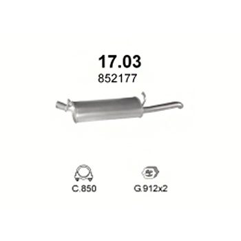 глушитель на Opel Ascona C 1.3, 1.6, 1.8, 2.0-E, S, Man, Aut, 81-89