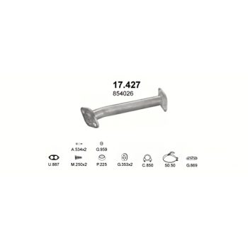 глушитель на Opel Astra F 1.7 D-91-98