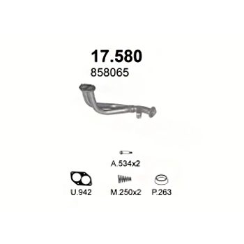 глушитель на Opel Astra F 1.4, 1.6-1.4i 16V, 1.4i 16V AUT, 1.6i 16V, 1.6i 16V AUT, 94-96