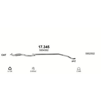 глушитель на OPEL CORSA (D)