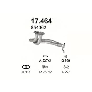 глушитель на Opel Kadett D 1.3-N, SR, Man, 81-94