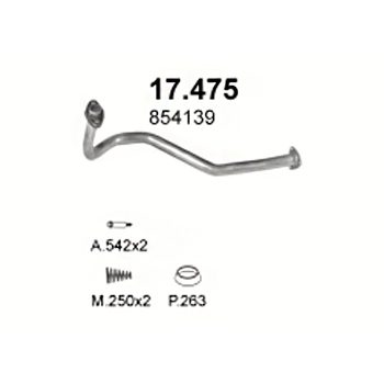 ГЛУШИТЕЛЬ Opel Kadett Е 1.3, 1.4, 1.6-1.3i Man, 1.4i Man, 1.6i Man, 84-91