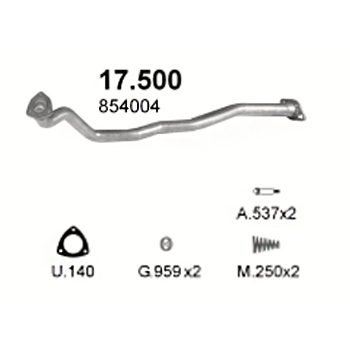глушитель на Opel Omega А 2.3 D-86-94