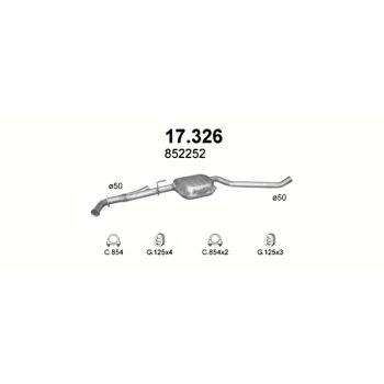 глушитель на Opel Omega B 2.2-2.2i-16V, 99-03 
