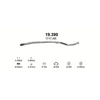 глушитель на Peugeot 206+ 1.1, 1.4-1.1i, 1.4i, 09-13