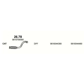 ГЛУШИТЕЛЬ PEUGEOT 3008 (II), 16-